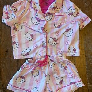 Hello Kitty Pink and White Kids Pajama Set